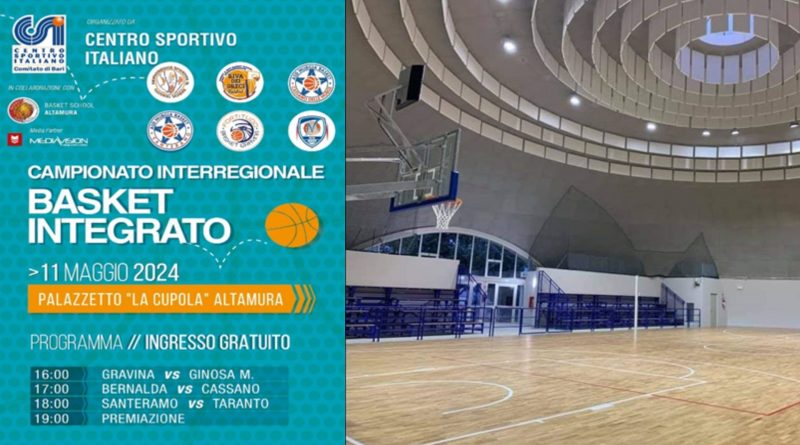 11/5/2024: sport e integrazione, Campionato Interregionale di Basket ad Altamura